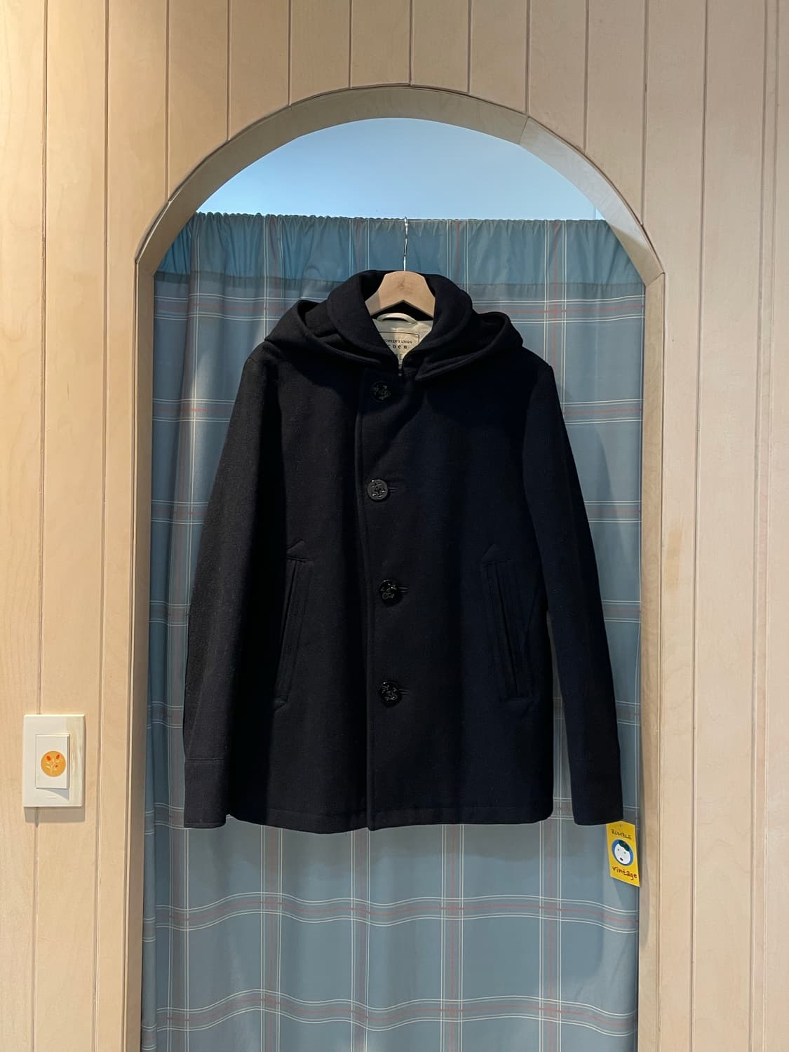 Coen 둥근카라 후드울코트 상품이미지3