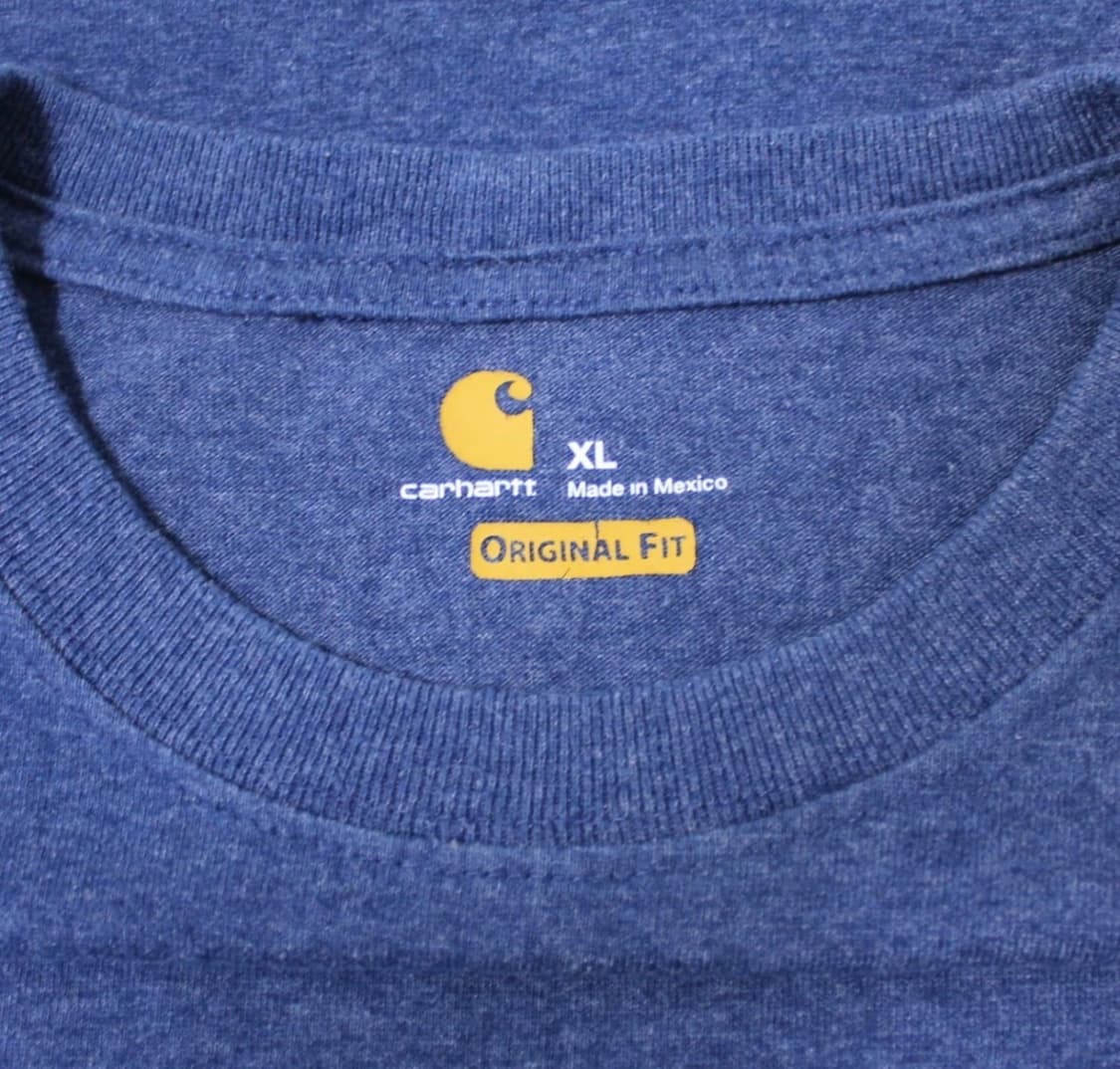 Carhartt 칼하트 빅로고 네이비 라운드 반팔  상품이미지2