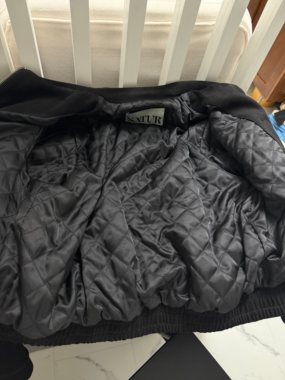 세터 테오 폭스 스웨이드 숏 자켓 파일럿 블랙 상품이미지6