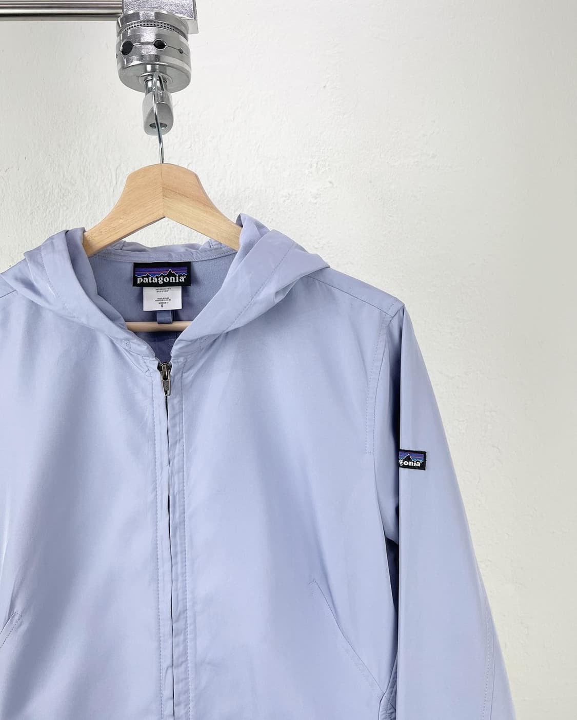 파타고니아 라벤더 로고 폴리 롱 후드자켓 상품이미지2