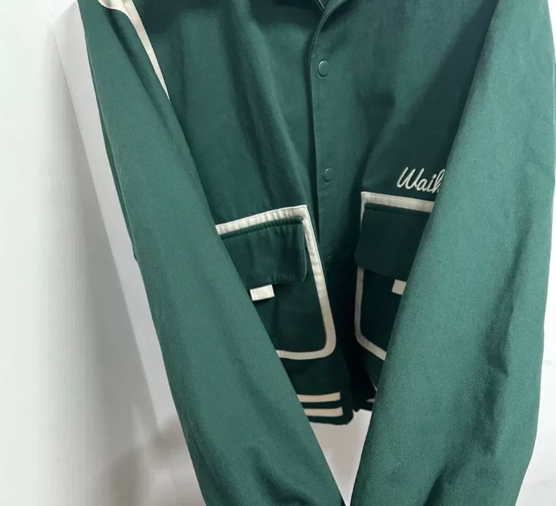 Wai Kei 와이케이 그린색 야구 점퍼 상품이미지3
