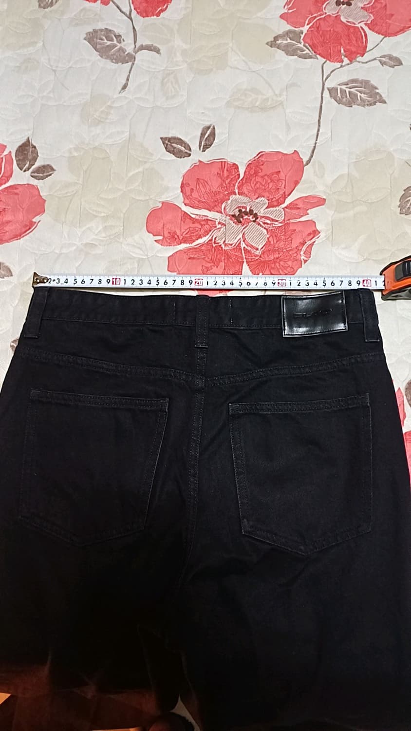 플랙 블랙진 실측31인치 기장105 상품이미지5