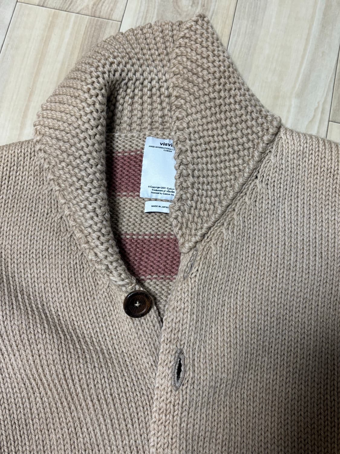 비즈빔 Visvim 성조기 니트 가디건 1 상품이미지3