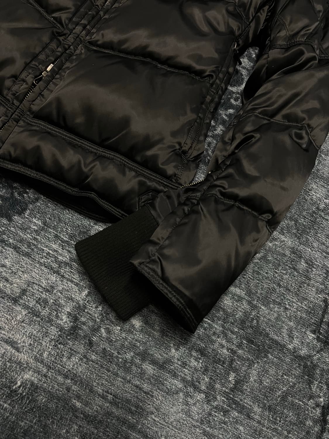 Schlussel 00s biker gimmick down jacket 상품이미지5