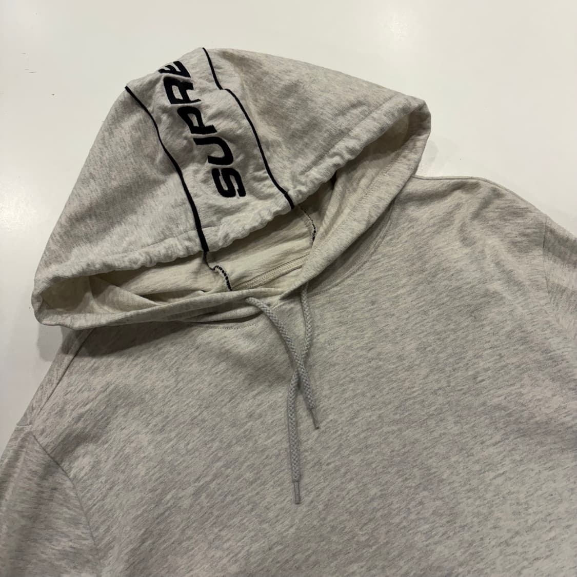 [L] 16ss 슈프림 후드 로고 후드 롱슬리브 그레이 B665 상품이미지3