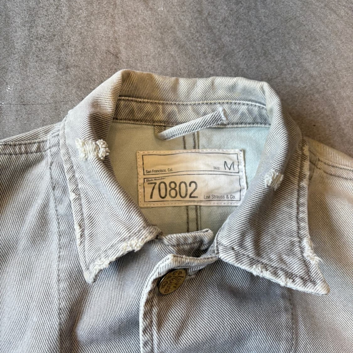 리바이스 정품 아이보리 데님 청 자켓 상품이미지5