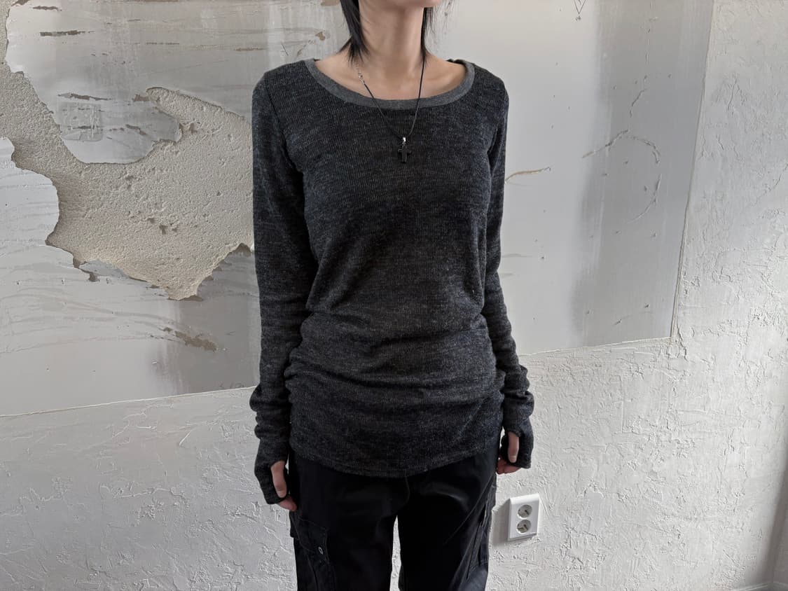 button knit long sleeve 상품이미지1