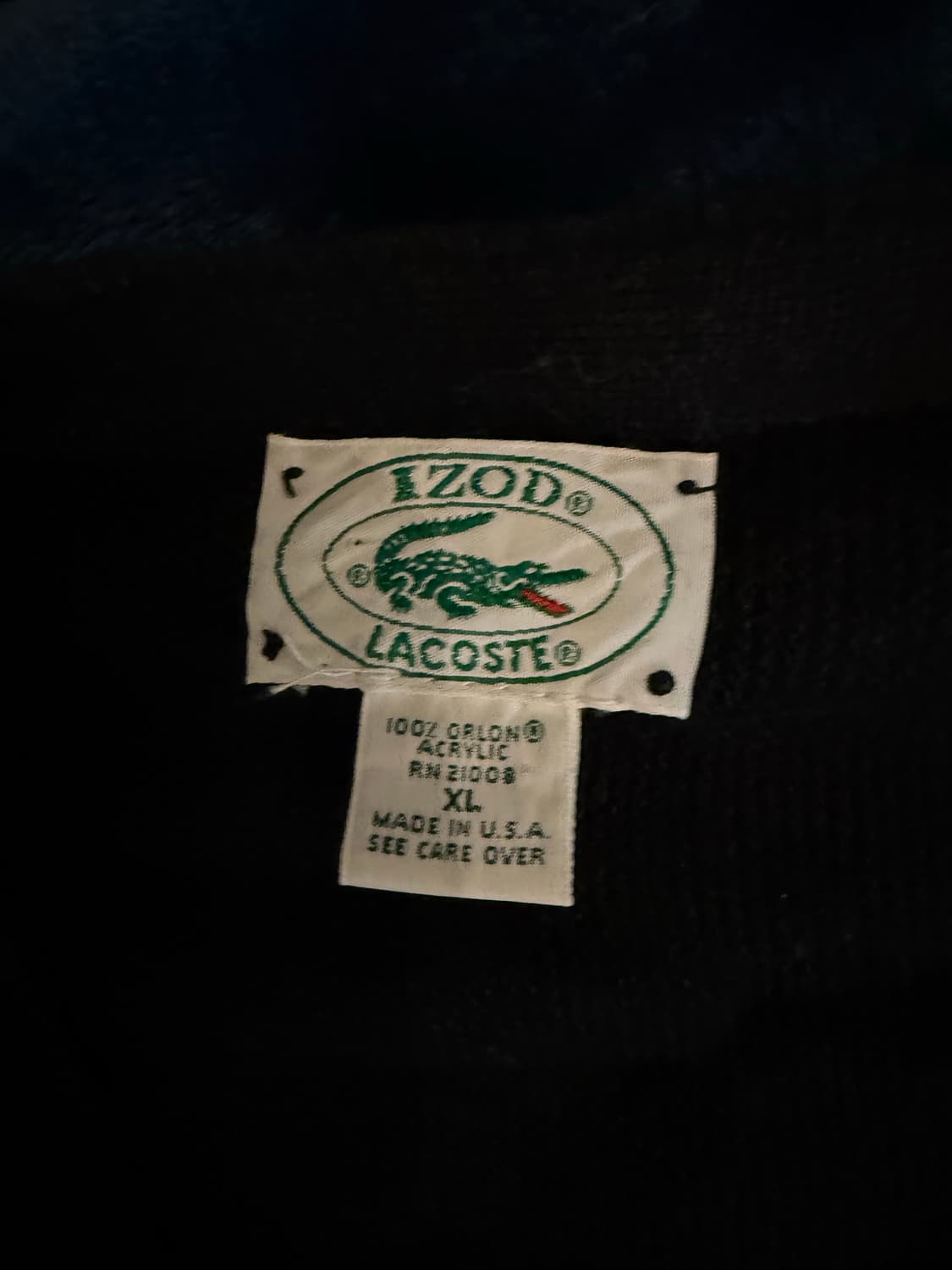 라코스테 블랙 가디건 xl 상품이미지3