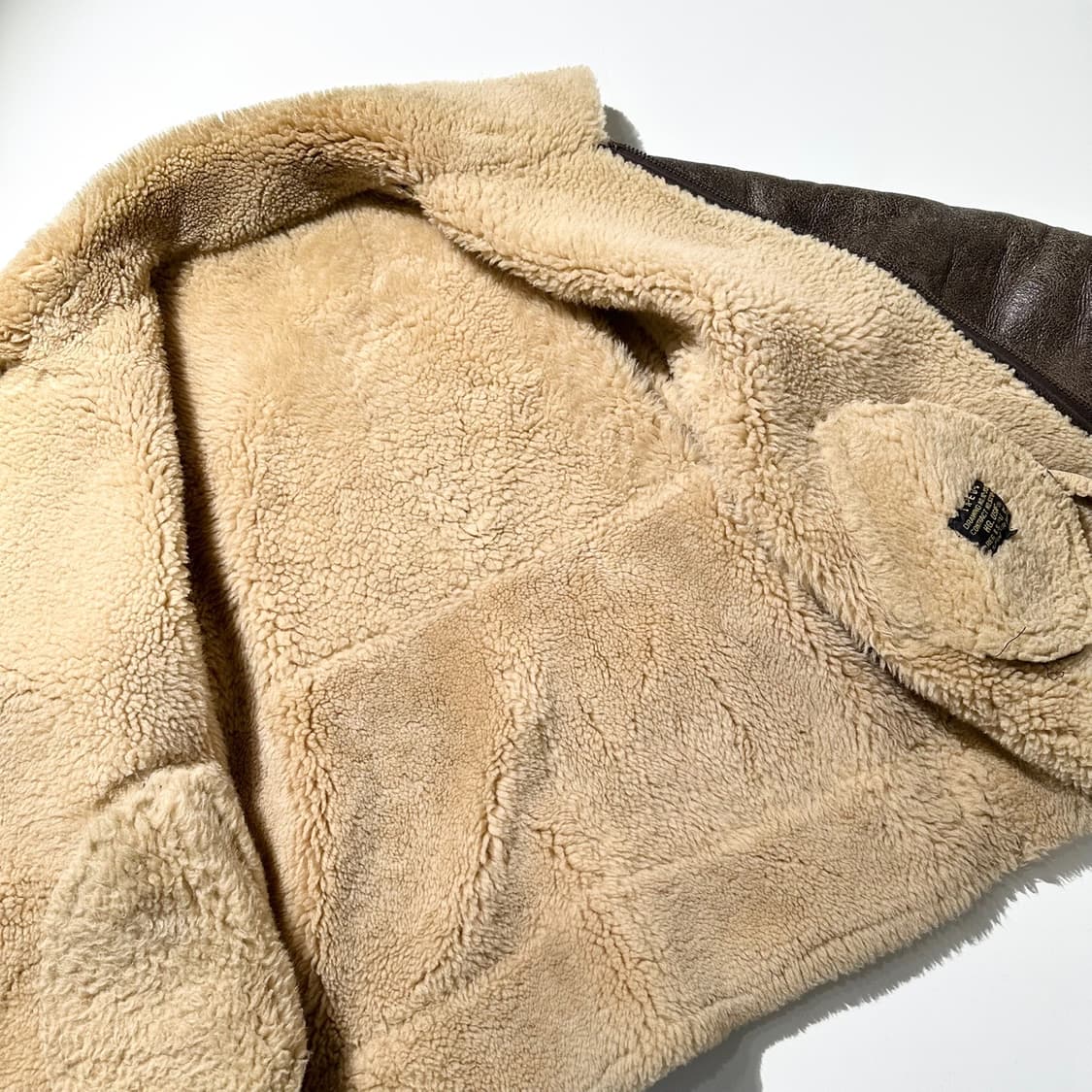 오리지널 B-3 램스킨 시어링 무스탕 봄버 자켓 상품이미지8