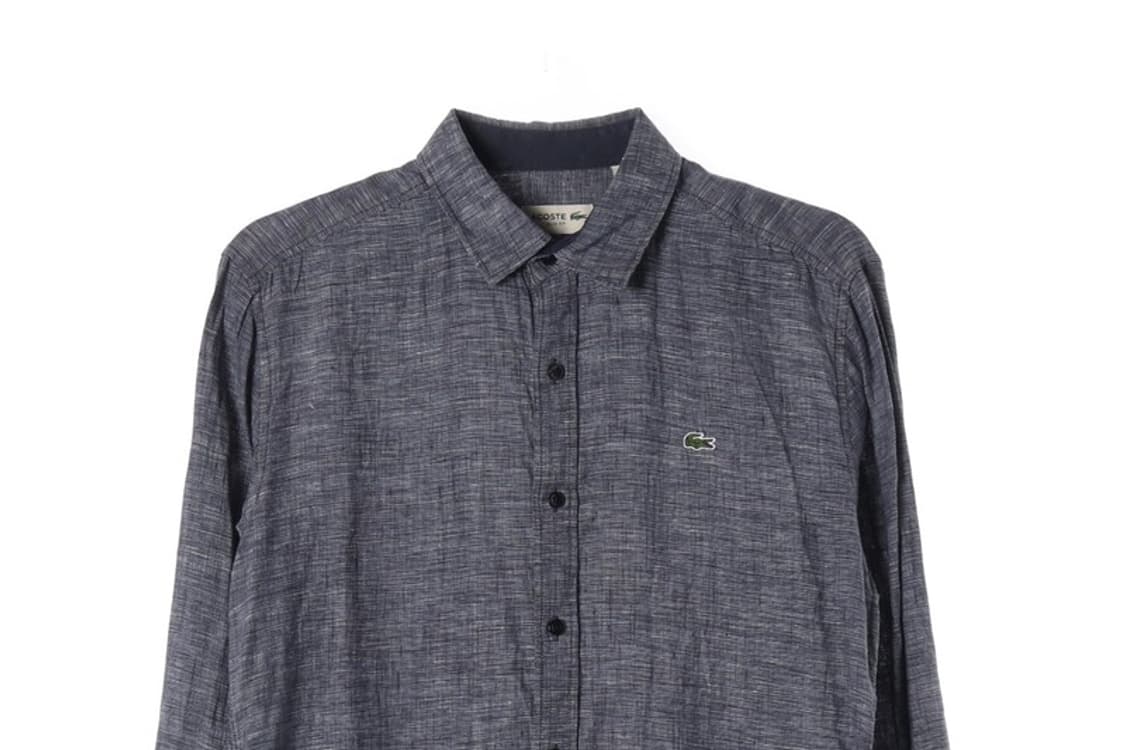 라코스테 슬림핏 린넨 셔츠 40 상품이미지3