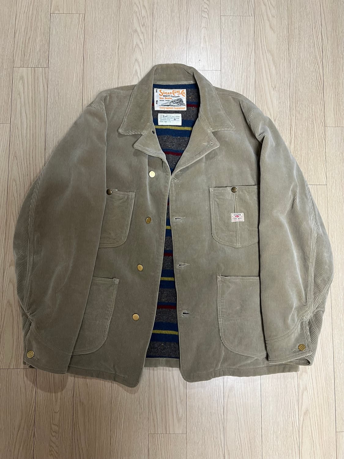 SUGARCANE 슈가케인 코듀로이 워크 자켓 40 상품이미지2