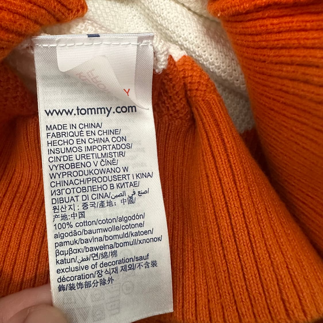 타미힐피거 여성 스트라이프 니트 긴팔 신장 164 상품이미지8