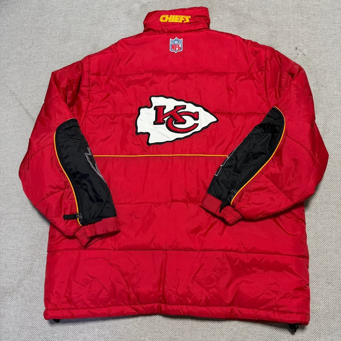 리복 NFL 캔자스시티 치프스 패딩 자켓 상품이미지6