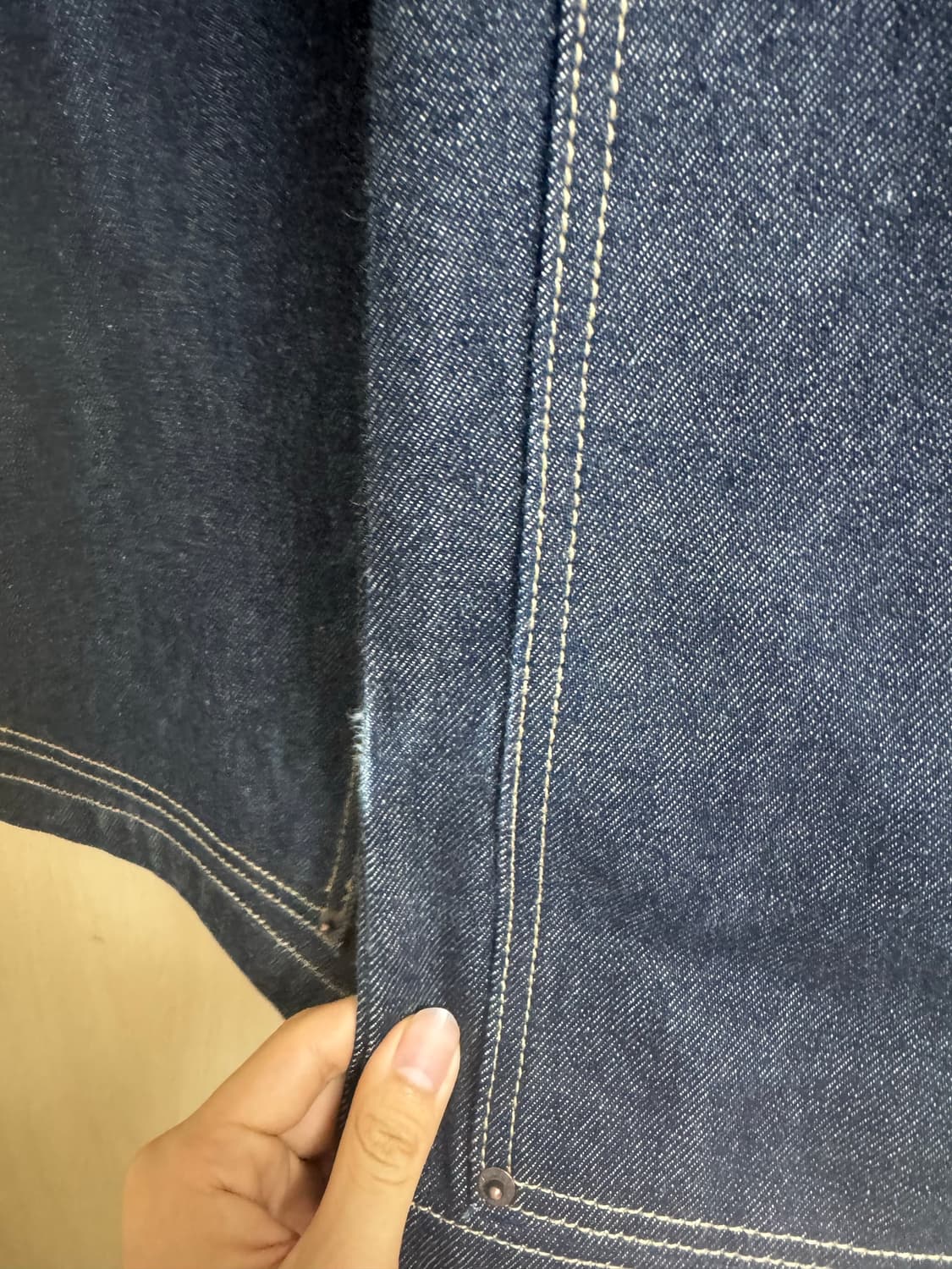 엑스트라오디너리 DOUBLE KNEE DENIM RAW DENIM L 상품이미지4