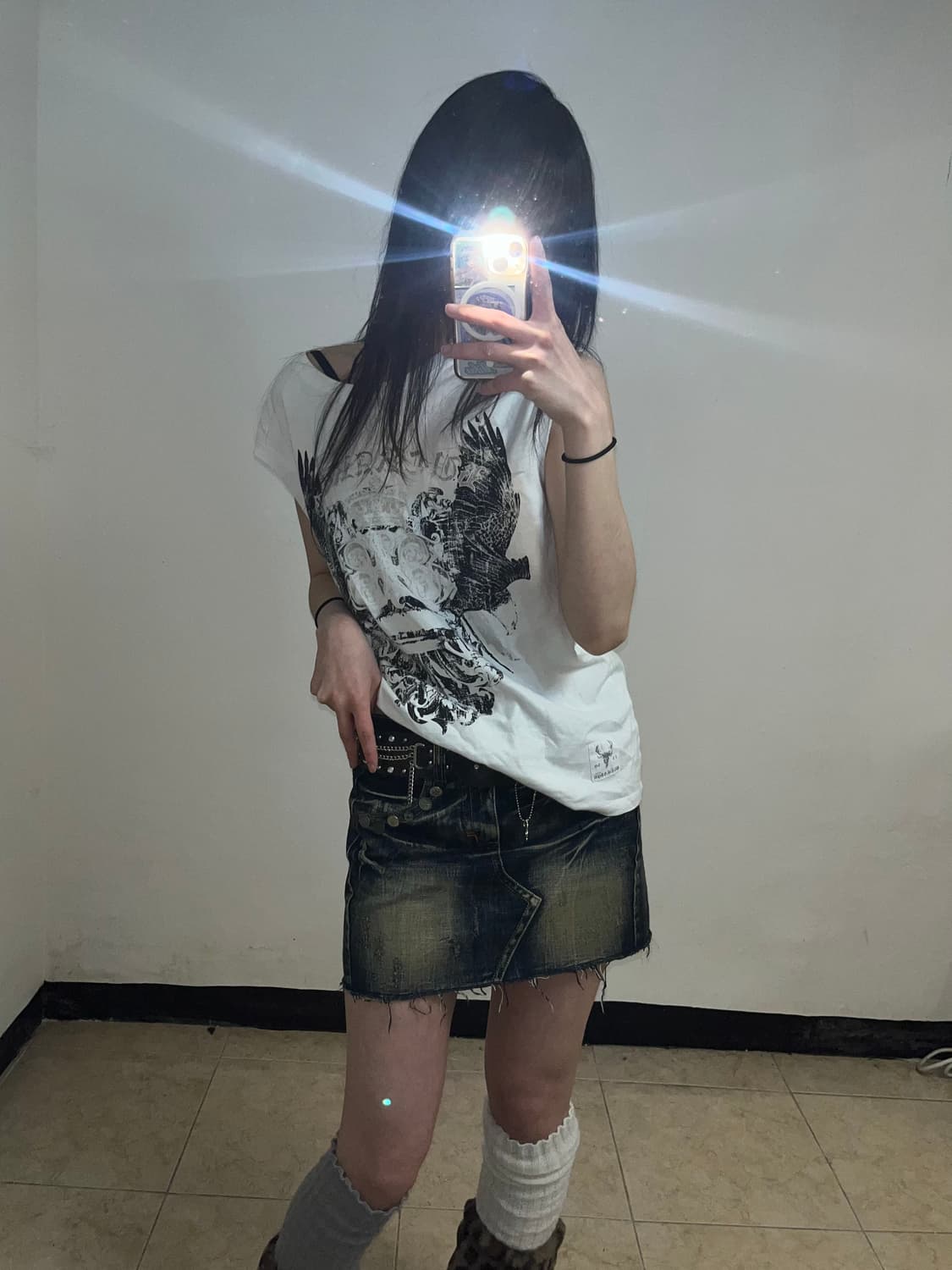 Buckaroo 스컬 프린팅 슬리브리스 상품이미지4