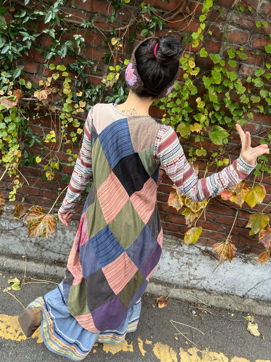 빈티지 히피무드 패치 원피스 상품이미지6