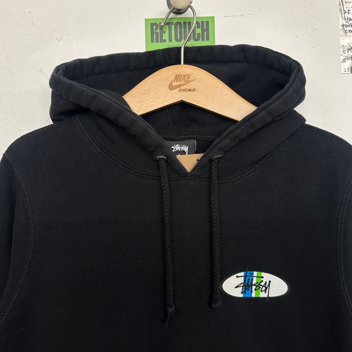 스투시 오발 로고 후드 상품이미지3