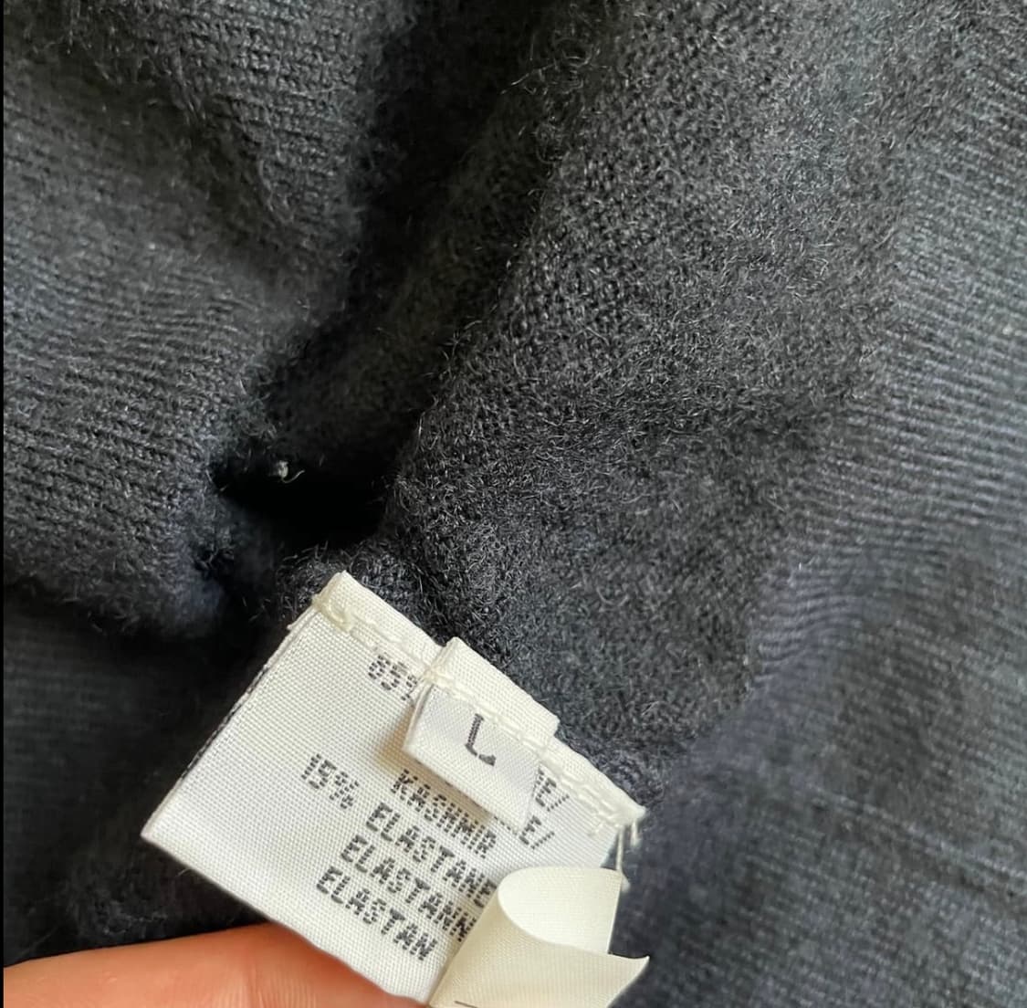 질샌더 반팔 캐시미어 믹스 니트 상품이미지4