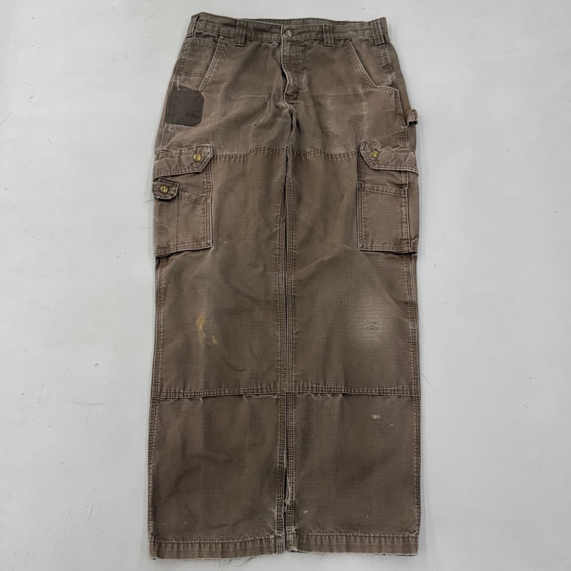 칼하트 OG 카펜터 다크브라운 페이딩 탄창 워크 카고팬츠 상품이미지2