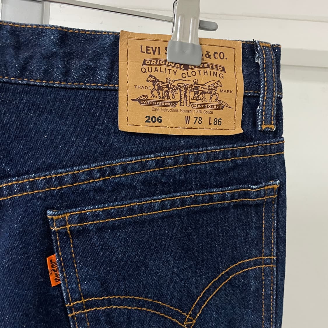 리바이스 206 오렌지탭 데님 팬츠 W78 L86 상품이미지4