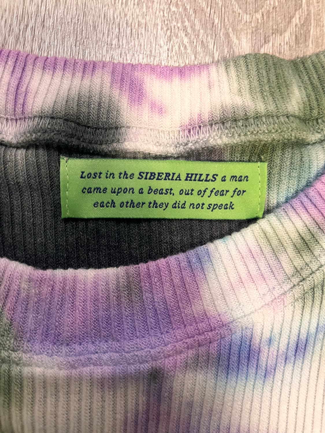 AMETHYST TIE DYE THERMAL LONG SLEEVE 상품이미지5