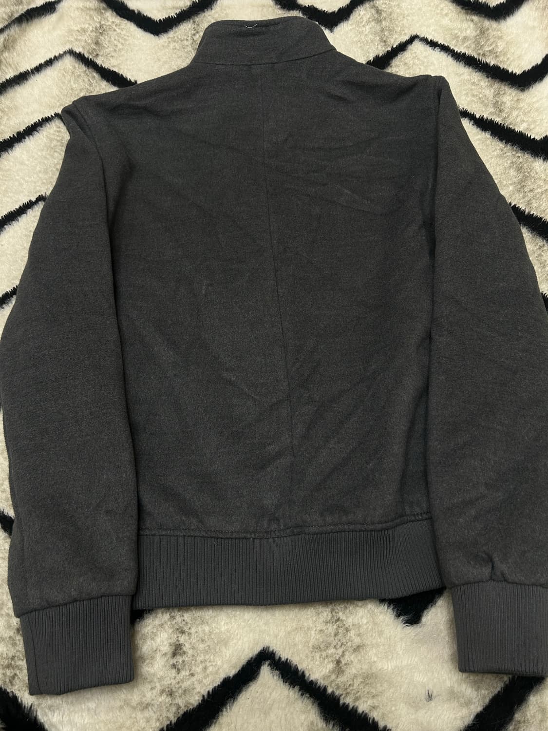 [한국XL]ZARA 울 블렌드 모직 블루종/짙은그레이 상품이미지4