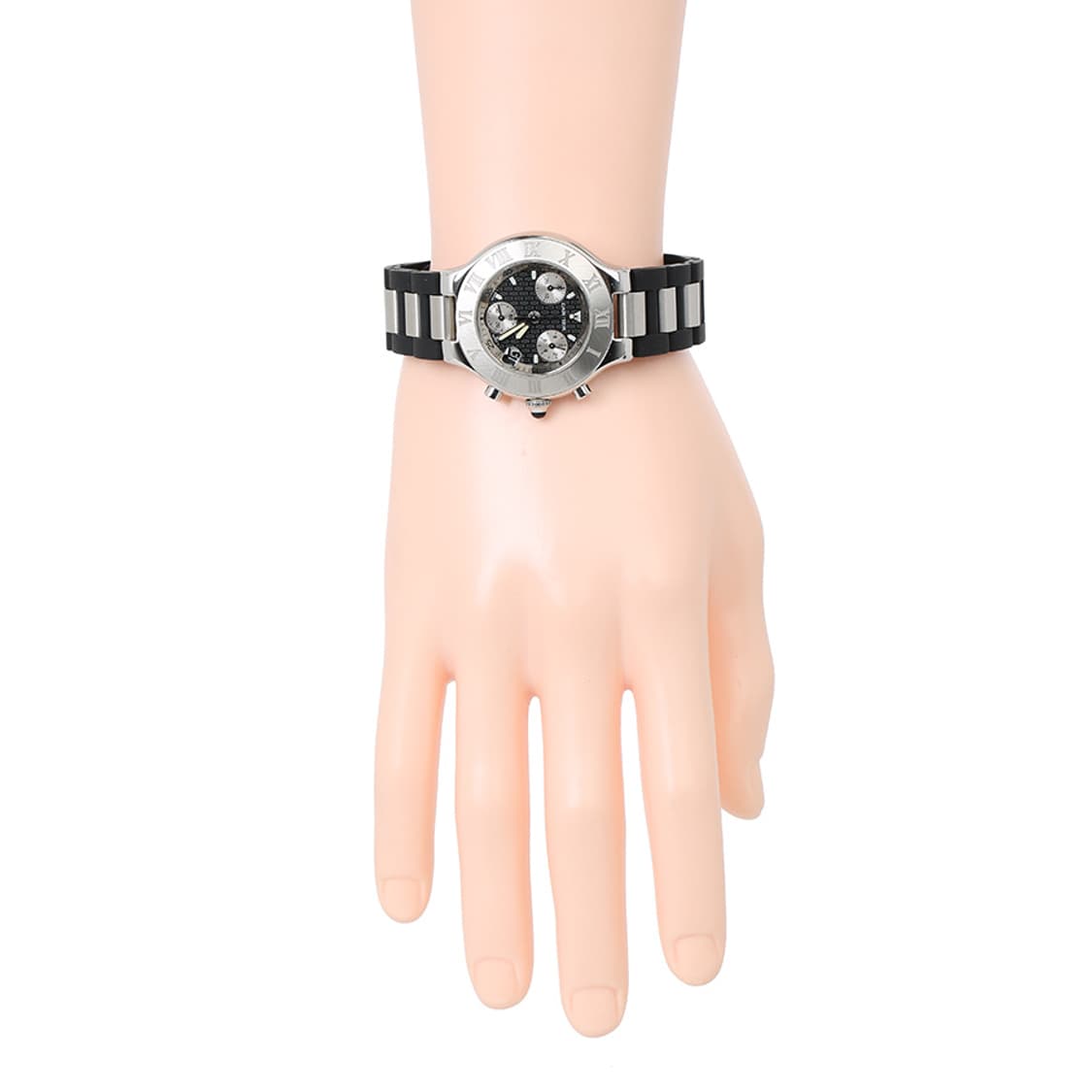 까르띠에 21C 시계 크로노그래프 블랙 러버밴드 워치 W10125U2 상품이미지5