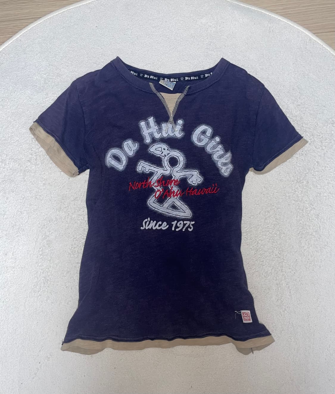 Surfing Girl Vintage T-shirt 서핑 빈티지 반팔티 상품이미지1
