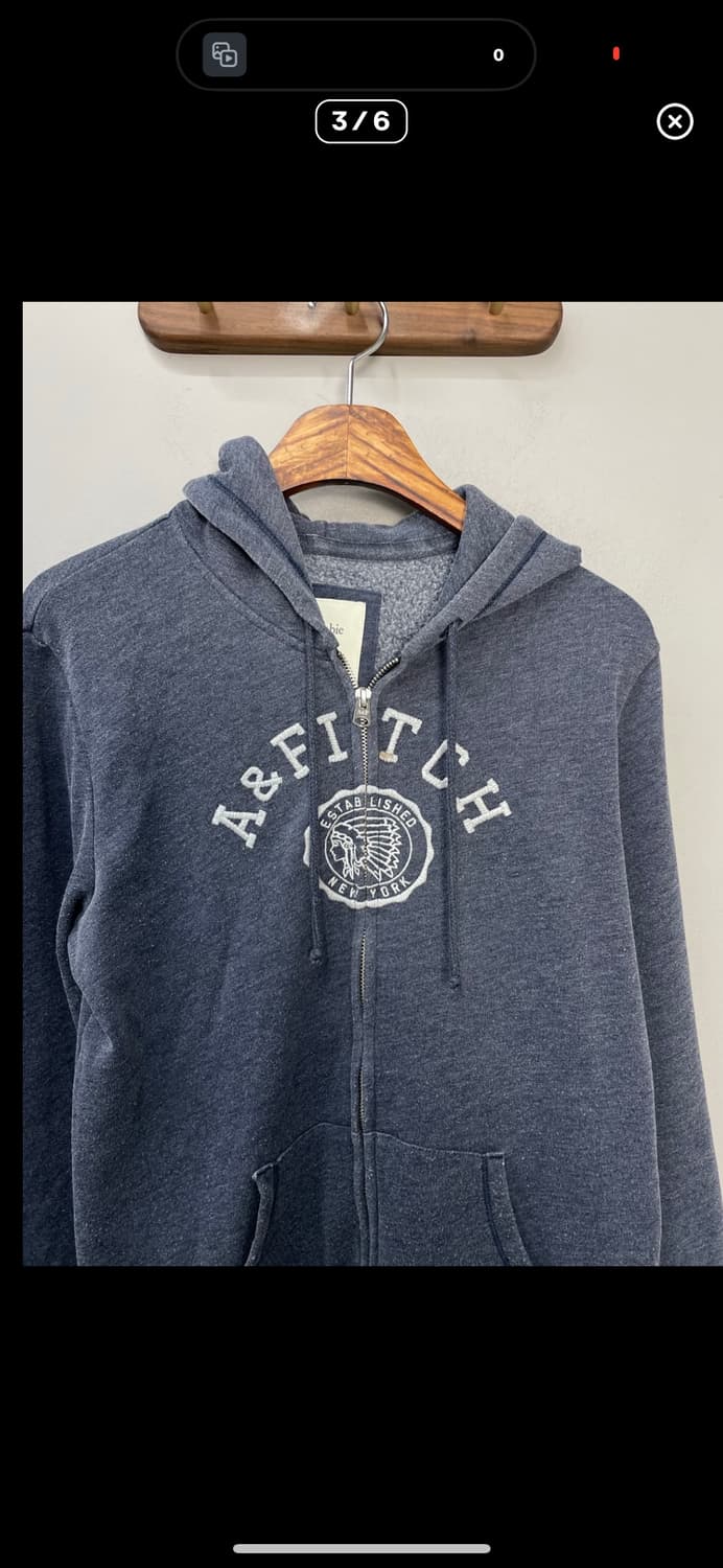 아베크롬비앤피치 네이비 후드집업 A2817 상품이미지3