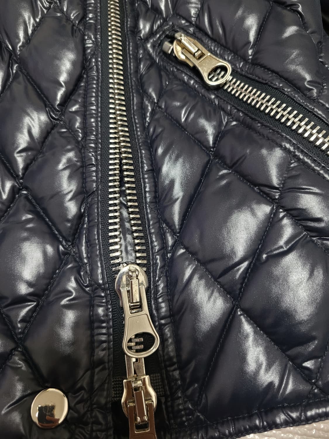 ASPESI 아스페시  덕다운 퀼팅 라이더 자켓 XS 상품이미지4