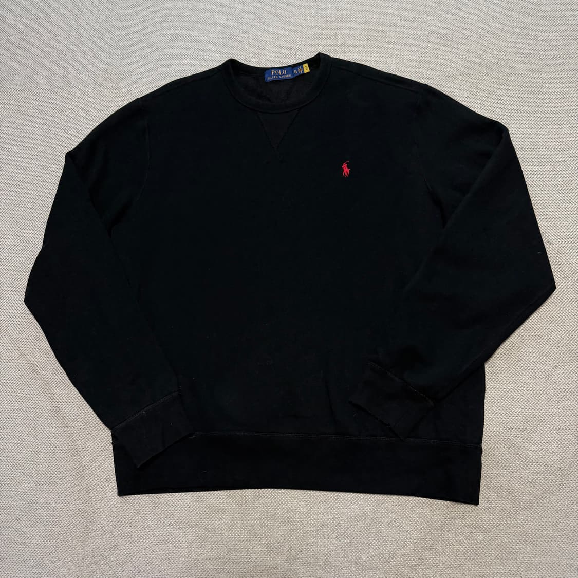 폴로 랄프로렌 기모 블랙 맨투맨 상품이미지1