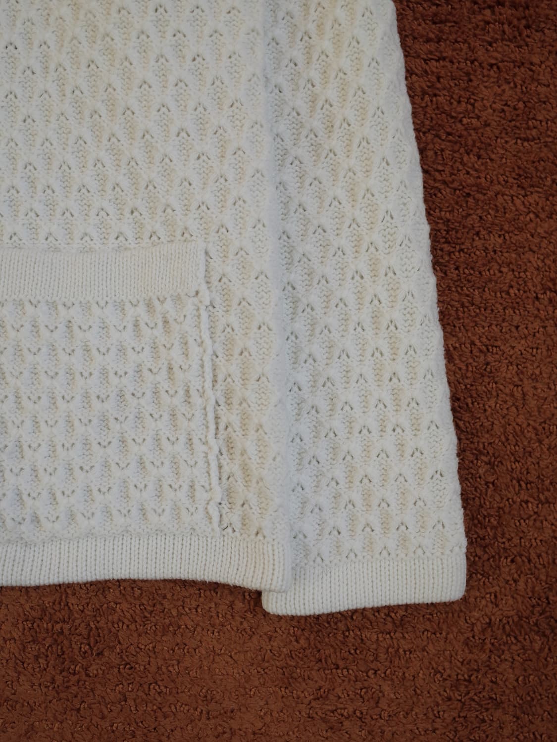 크림 빈티지 버튼 니트  상품이미지3