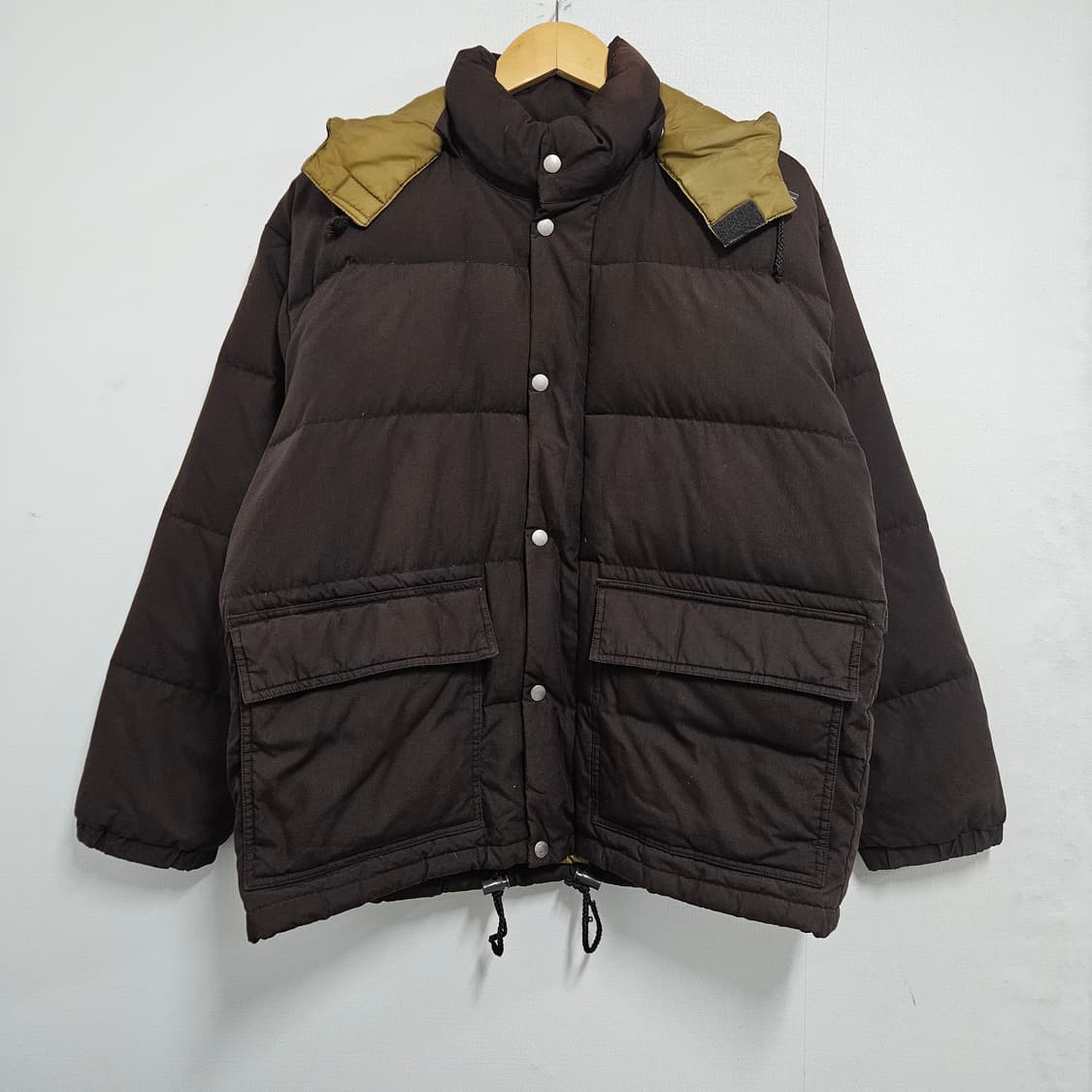 M 100-105) 유니클로 빈티지 브라운 덕다운 패딩 상품이미지2