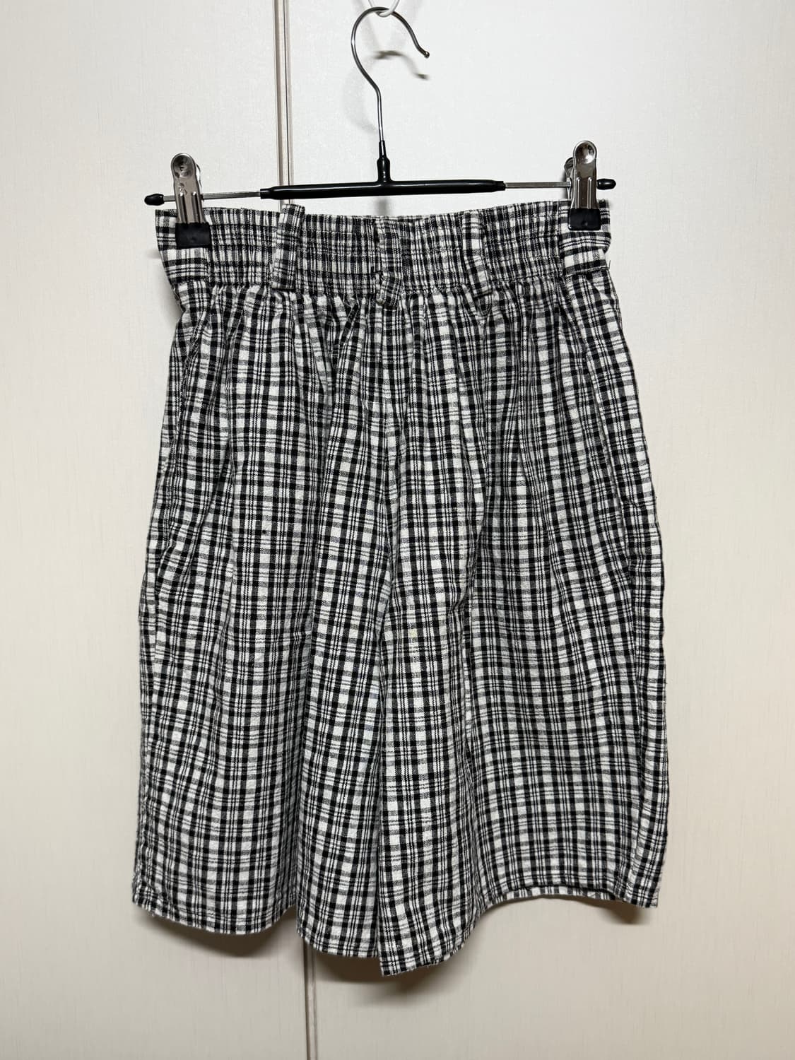 빈티지 체크 반바지 상품이미지2