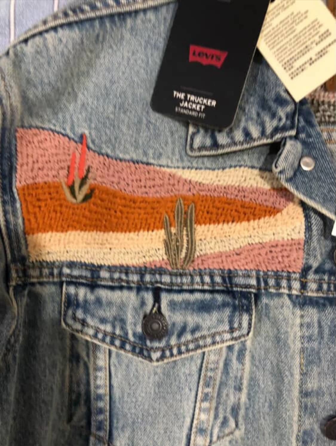 리바이스 웨스턴 자수 트러커 자켓 상품이미지5