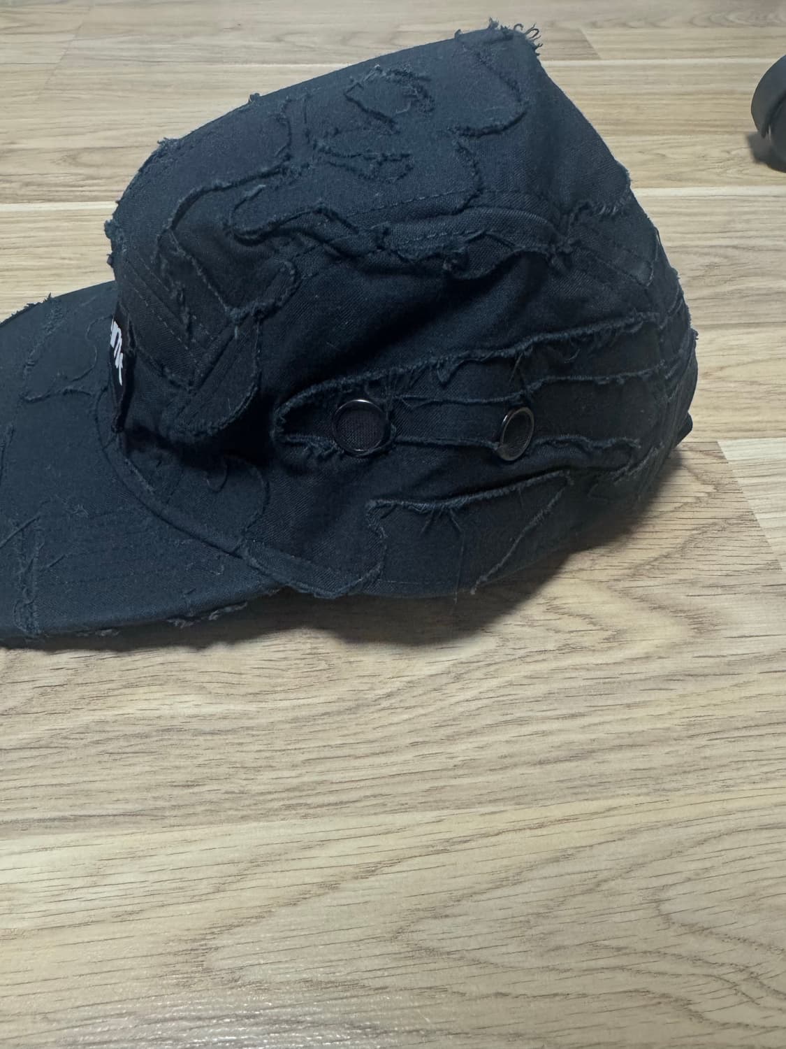 슈프림 레이어드 카모 캠프캡 블랙  상품이미지4