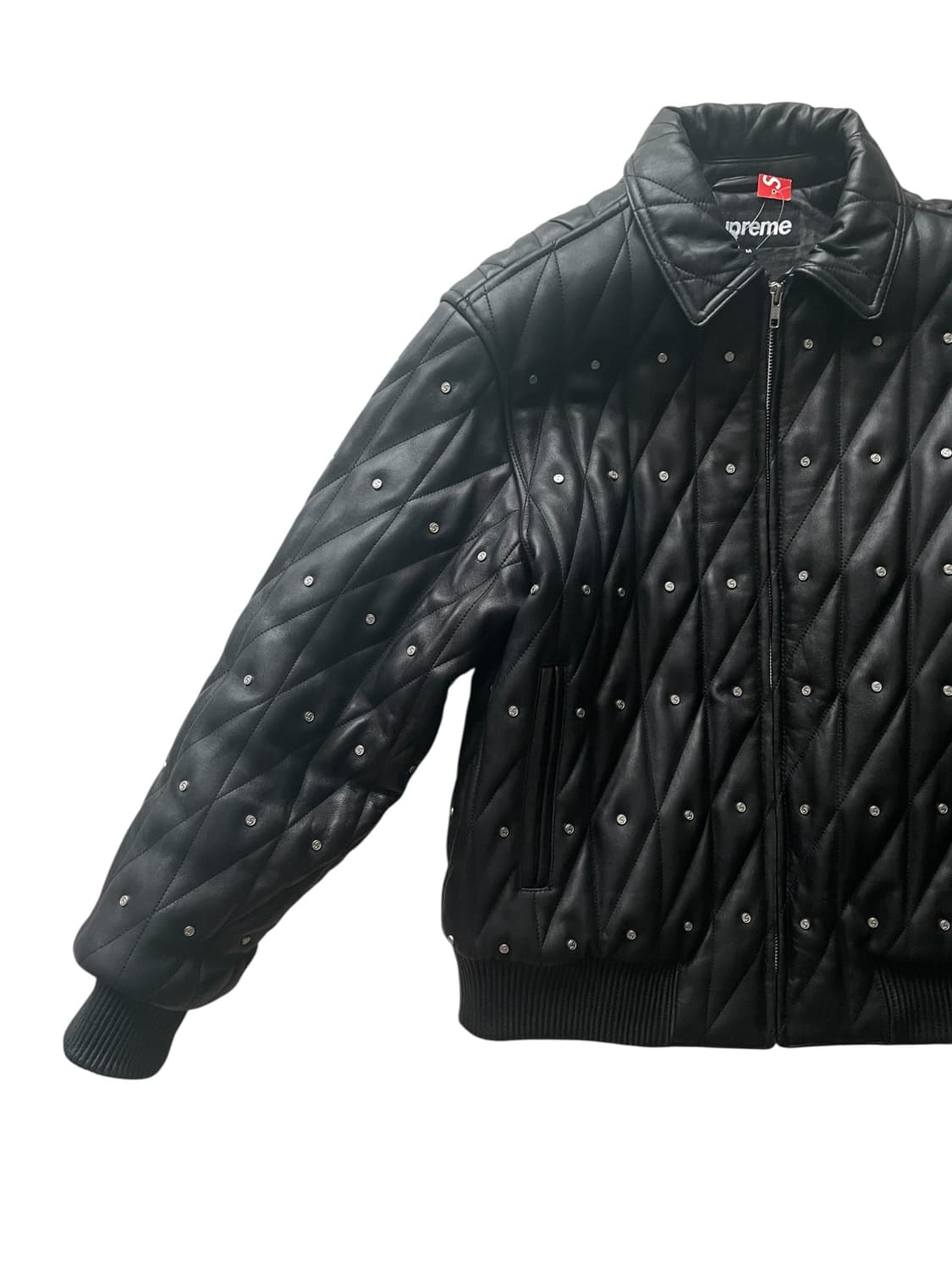 슈프림 18fw 퀄티드 스터드 레더 자켓 상품이미지3