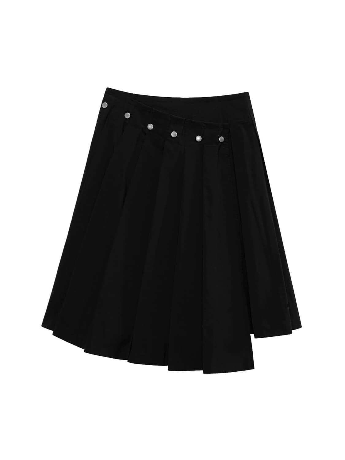 언발란스 버튼 랩스커트 상품이미지2