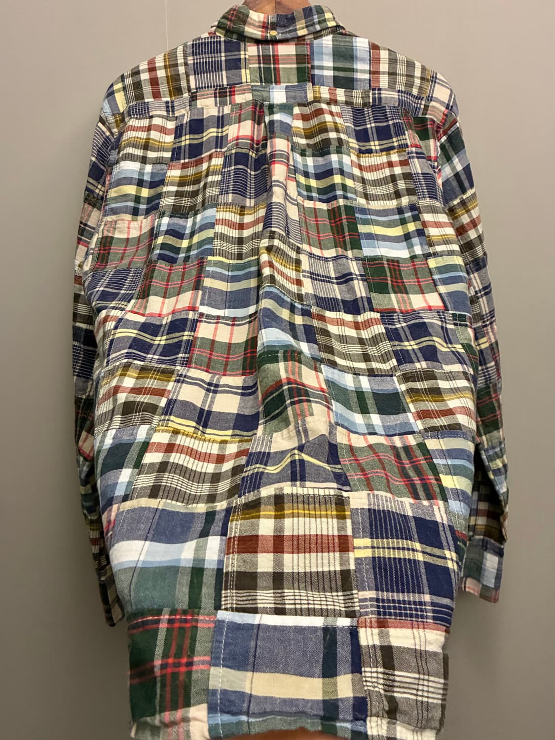 (M)브룩스브라더스 마드라스 패치워크 코튼 버튼다운 셔츠 상품이미지9