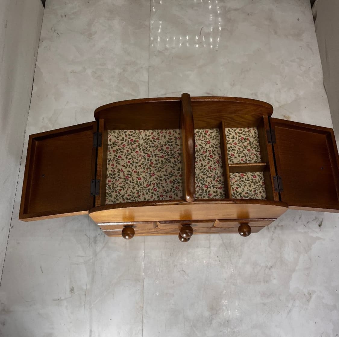 슈케어박스 원목 보관함 3단 라운드 상품이미지6