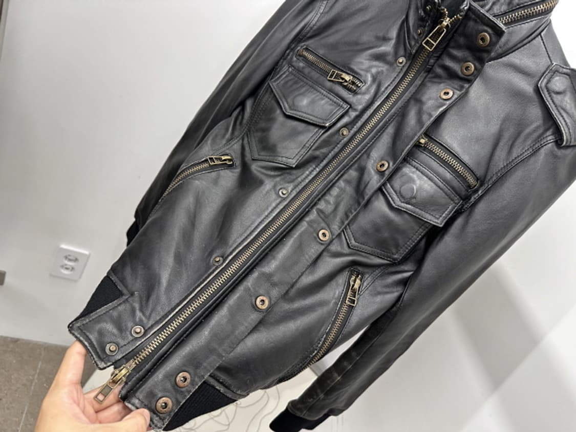 SHEEP SKIN LEATHER JACKET (M) 상품이미지4
