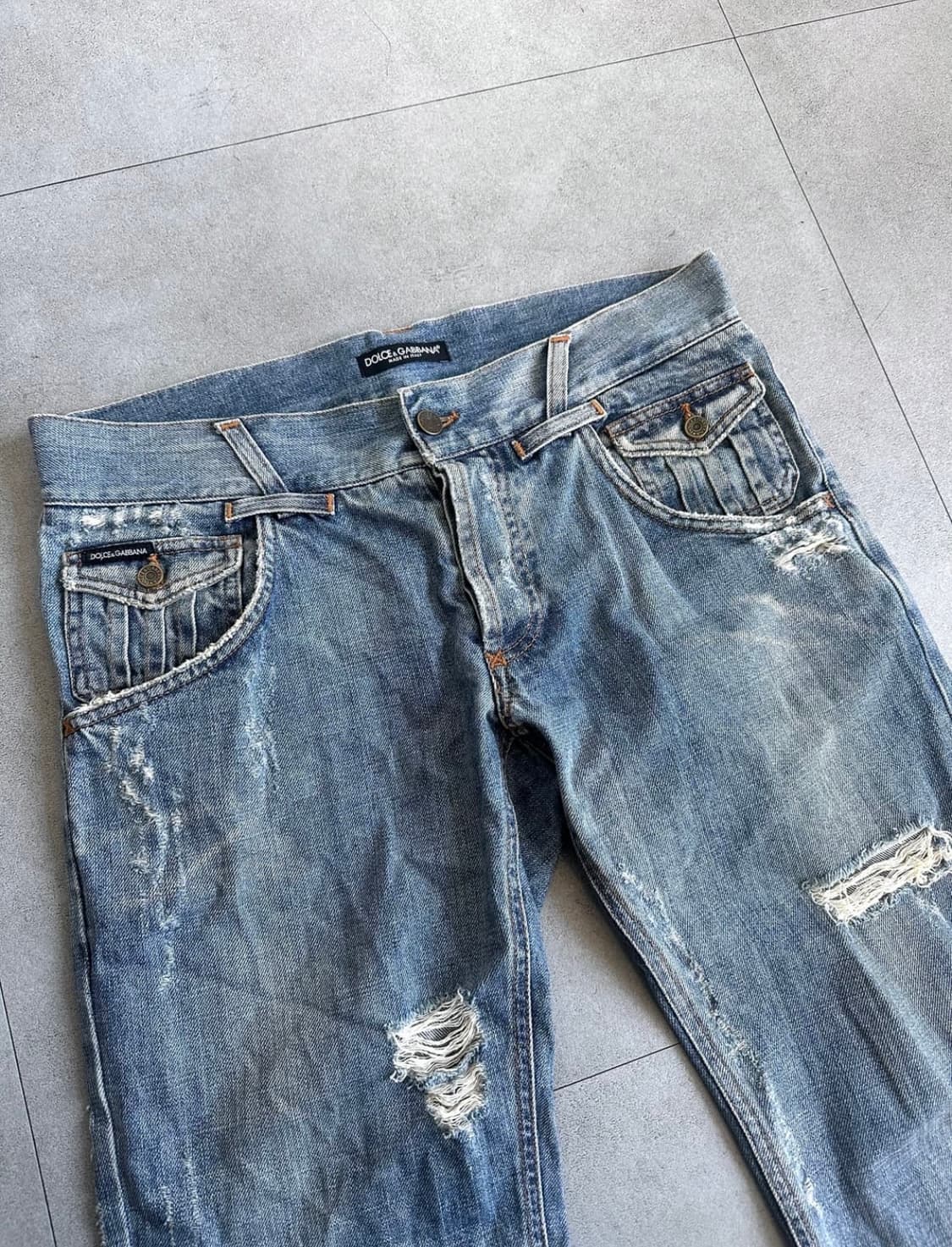 돌체앤가바나 00s 디스트로이드 포켓 데님팬츠 상품이미지6
