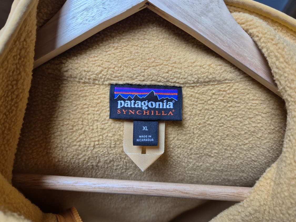 파타고니아 신칠라 플리스 집업 머스타드 상품이미지5