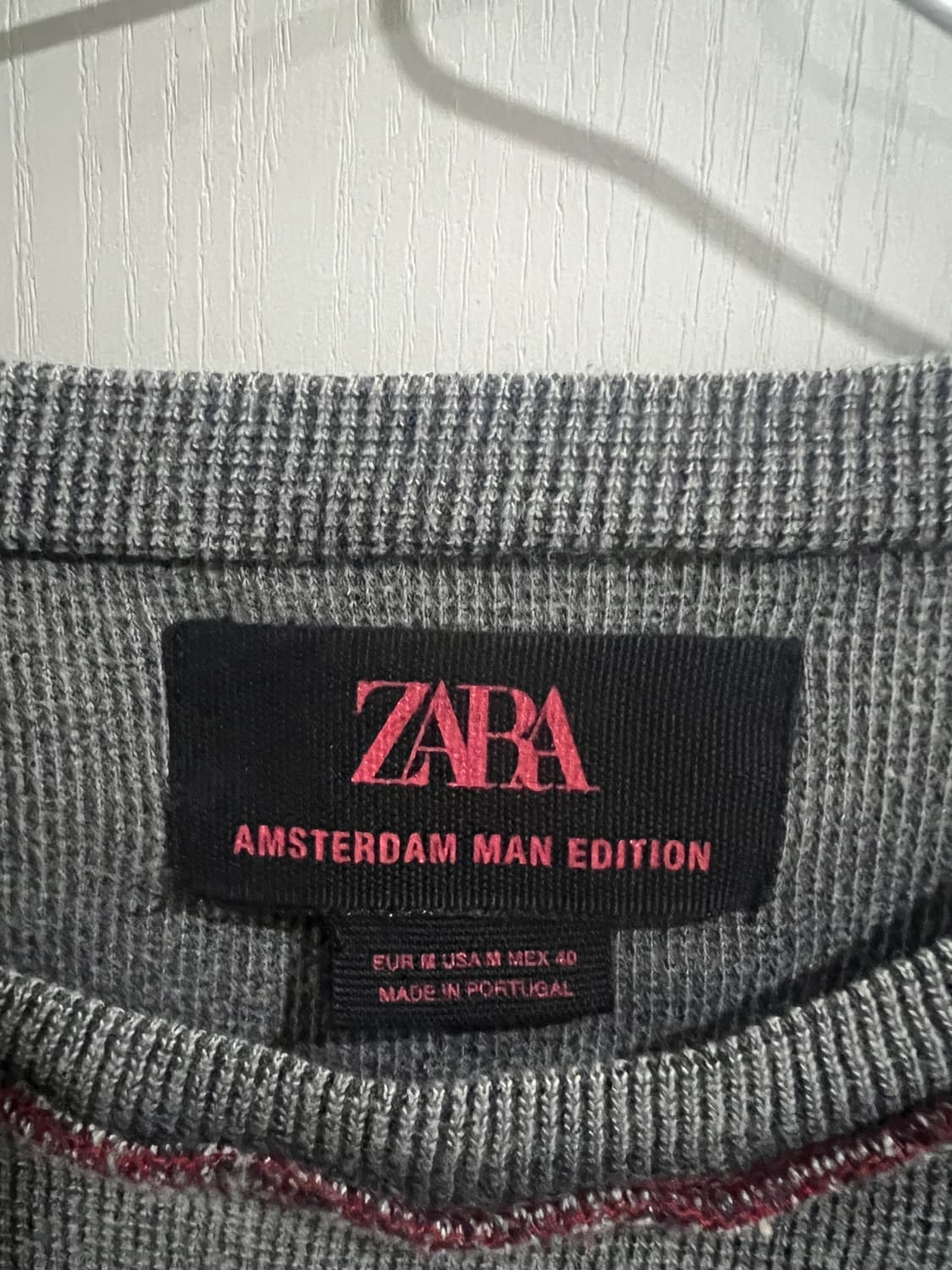 자라 amsterdam man edition 크롭 반팔 (M) 상품이미지4