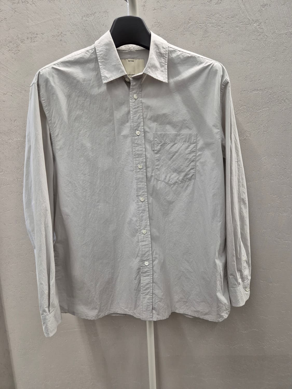 POTTERY 그레이 베이직 셔츠 상품이미지2