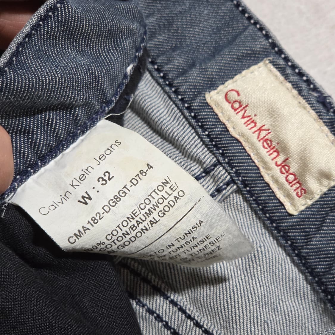 캘빈 클라인 워시드 블루 데님팬츠 상품이미지7