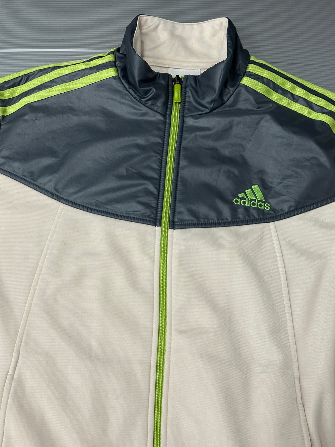 아디다스 트랙탑 져지 아이보리 그린 100 상품이미지2