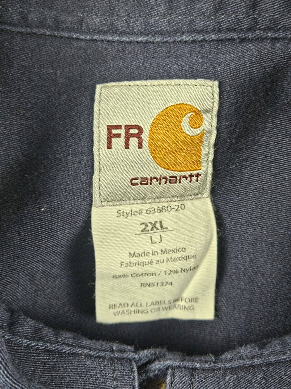 FR칼하트 파이로세이프 리플렉티브 테이프 셔츠 ( 2XL )/ 11286 상품이미지5