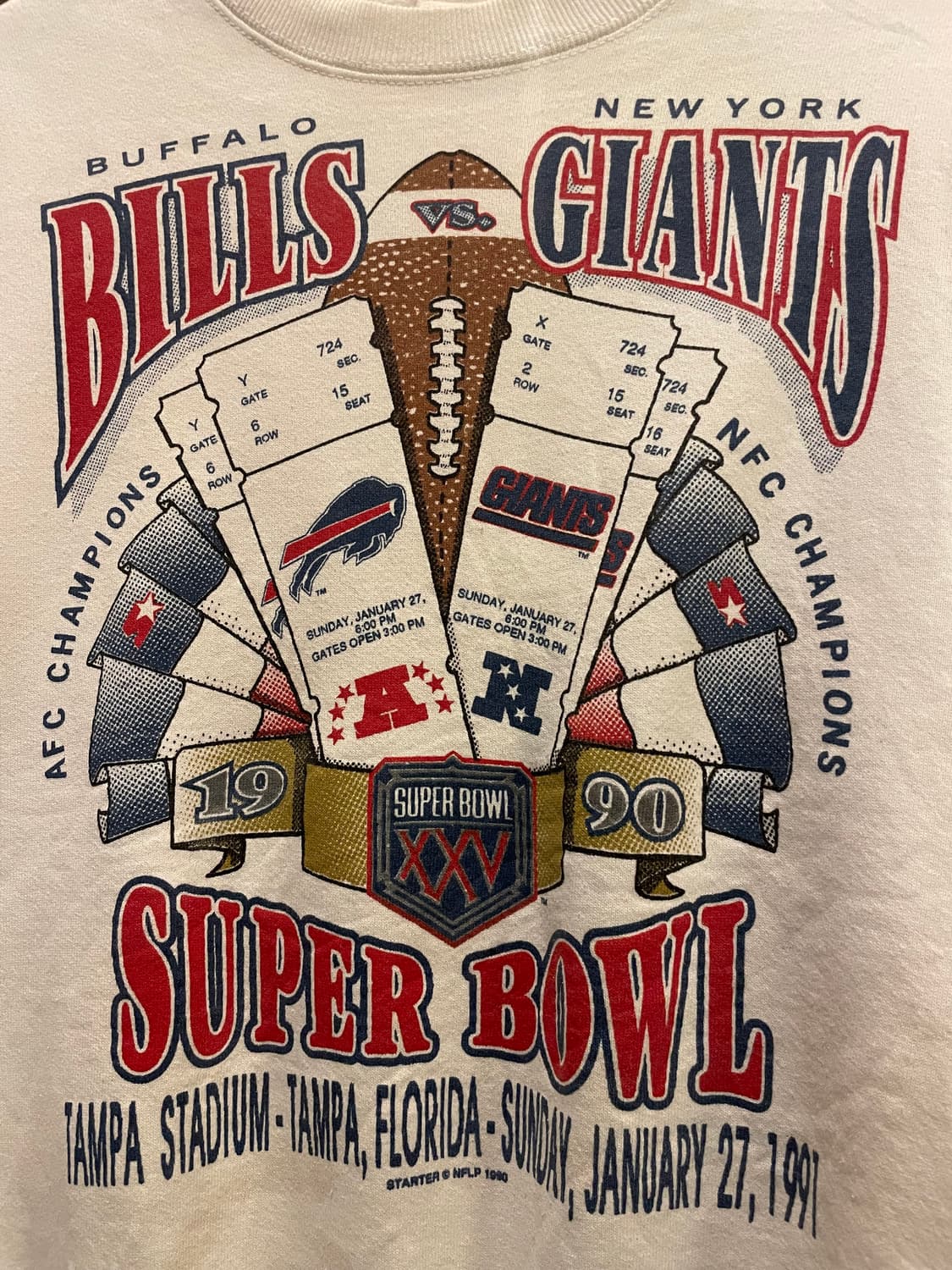 1991 Vintage Super Bowl XXV Sweatshirt 상품이미지3