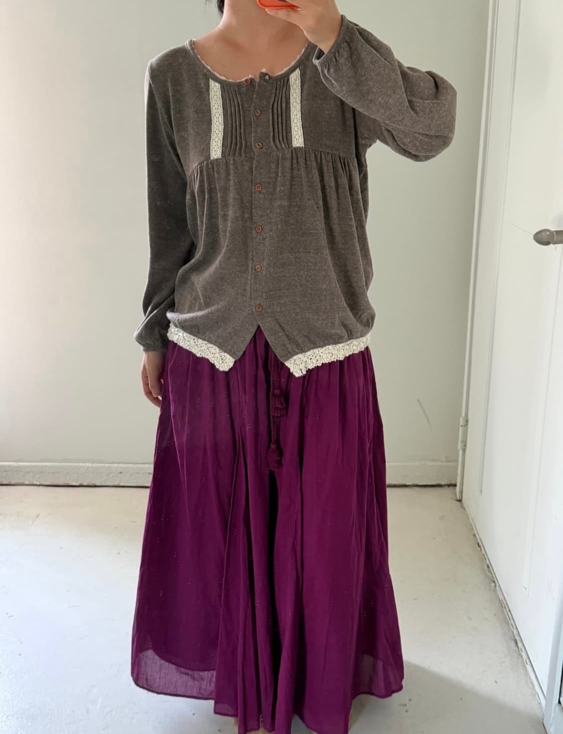 일본빈티지 모리하구미 레이스 가디건 상품이미지3